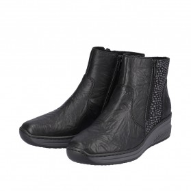 Bottines noires à enfiler RIEKER
