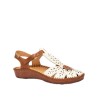Sandales blanches et marron PIKOLINOS