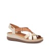 Sandales blanches, beiges et dorées PIKOLINOS