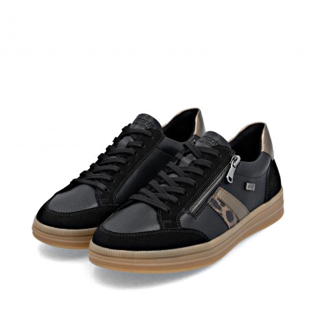 Baskets noires bi-matière REMONTE