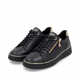 Baskets noires détails gold REMONTE
