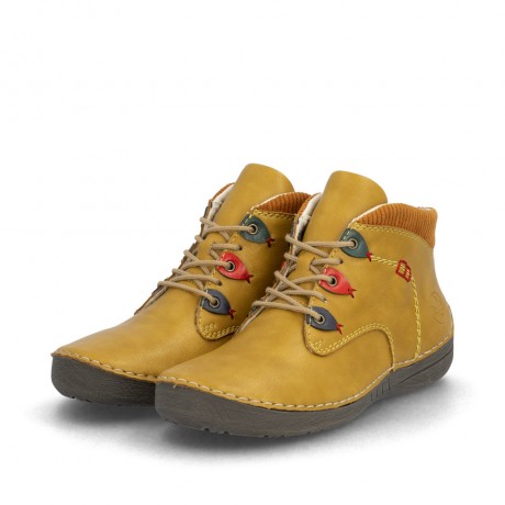 Baskets confort jaunes RIEKER