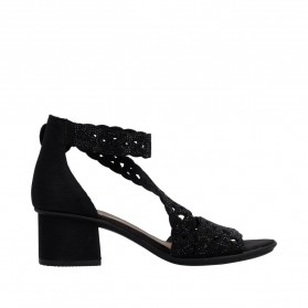 Rieker Sandales à talons Femme Noires