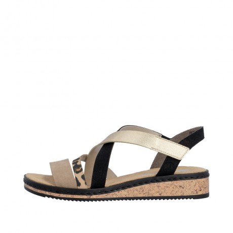 Rieker Sandales Femme Noires