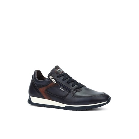 Baskets homme en cuir bleu marine avec zip Pikolinos M5N-6362C1