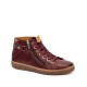 Baskets montantes femme en cuir bordeaux avec zip Pikolinos W7B-8868C1