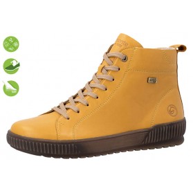 Baskets montantes femme jaune moutarde Remonte D0782-68