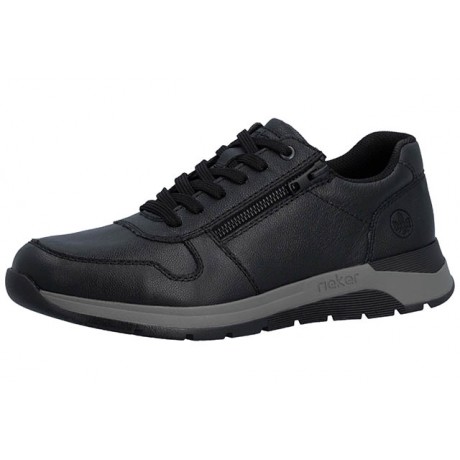 Baskets homme noires avec zip Rieker 39615-00
