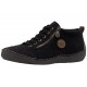 Baskets montantes femme noires avec zip Rieker 52514-00