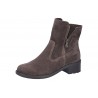 Bottines femme marron à talon avec zip Rieker 75460-24