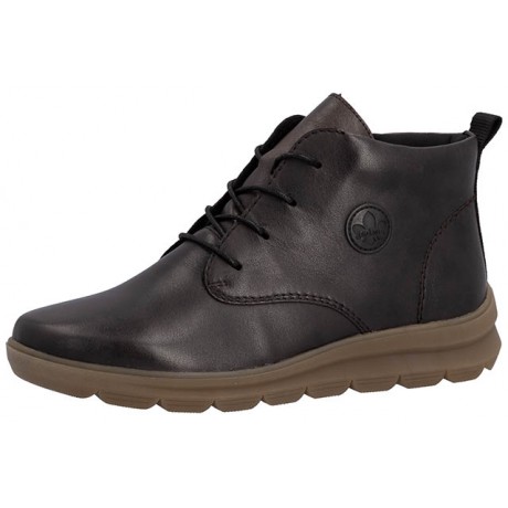 Bottines femme marron foncé à lacets Rieker Z0022-25